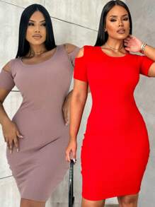 Women Dresses - Màu nâu Sô-cô-la - Xem 1