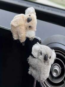 2入組卡通小的考拉毛絨玩具裝飾品 - 彩色 - 查看 4