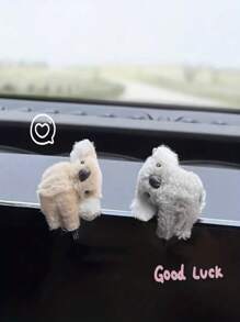 2入組卡通小的考拉毛絨玩具裝飾品 - 彩色 - 查看 5