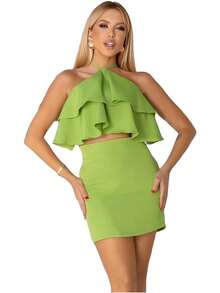 Women Two-piece Outfits - màu xanh lá - Xem 3