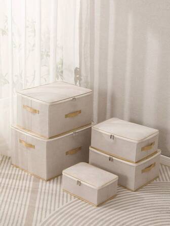 1pc Non-Woven Fabric Striped Pattern Foldable Storage Box With Zipper, Multi-Purpose Closet Organizer For Clothes, Blanket, Etc. (Lock Not Included) Bedroom, Organizer, Home Storage, For White T-Shirt Women, Black Pants Women, Ladies Winter Clothes, Dress, Winter Clothes For Ladies, Elegant Woman Dresses, White Shirt For Ladies, Long Sleeve, White Jumpsuit For Women, Spring Dresses For Women, Spring Outfits For Women, Spring, Spring Clothes, Minimalist, Summer Tops Storage