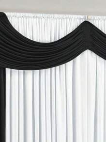 Cortina Riviera 2,00m X 1,70m Para Varão Simples diversas Cores - Preto - Visão 2