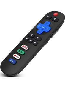 Gvirtue 遥控器适用于所有 Roku 电视，兼容海信、夏普、Insignia、ONN、Element、Westinghouse、Roku 系列智能电视、Hulu 等 - 杏色 - 查看 8