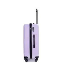 Travelhouse 3 Piece Luggage Sets, Lightweight Suitcase With Two Hooks, 360° Spinner Wheels, TSA Lock, (20/24/28) - 淺紫色 - 查看 9