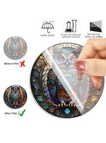 1 件独特的 3D 亚克力猫头鹰窗饰：送给妈妈、奶奶、老师或朋友的完美生日礼物！、家居装饰、房间装饰、墙壁装饰 - 彩色 - 查看 9