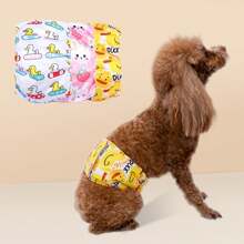 New Cross-Border Product Tropical Fruit & Cherry Cartoon Fruit Animal Pattern Male Dog Physiological Pants, Anti-Harassment, Washable Male Dog Diaper