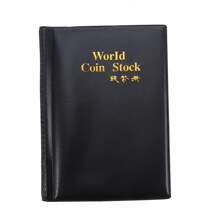 120 Coins, Coin Storage, Notebook Collection, Storage Clip, Retro Style, Can Be Used As A Souvenir Or A Gift For Friends And Family - Black - View 10