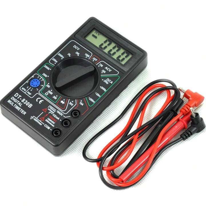 1 Pièce Multimètre Noir DT830B Lcd Numérique Ohmmètre Avec.