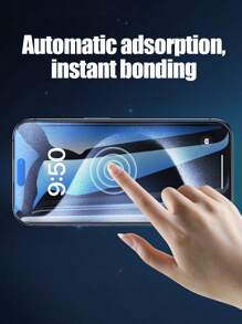 2 Miếng Độ Nét Cao Kính cường lực Bảo vệ màn hình , Chống dấu vân tay , Không thấm nước , Chống trầy xước , Nhạy cảm Chạm , 9H Độ cứng , Chống nổ Đối với Iphone 15/15 Plus/15 Pro/15 Pro Max - Trong sáng - Xem 5