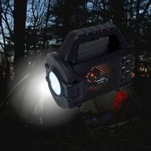 Bocina Bluetooth de 3″ con Linterna y Panel Solar Calidad de Audio - Negro - Ver 4