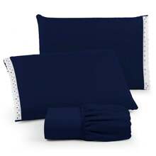 Sheet Sets with Pillowcases - Màu xanh lam - Xem 2