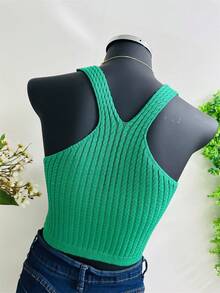 Women Knit Tops - màu xanh lá - Xem 2
