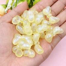 20入組16*27mm半透明閃光領結鑲嵌珠,diy項鍊手鐲