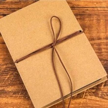 1 Libreta Estilo Vintage Con Diseño De Acordeón Creativo Para Manualidades Y Conmemoraciones - Marrón - Ver 4