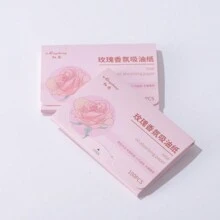 zernber 100 Sheets Oil-Absorbing Facial Blotting Papers, Portable Double Sided Oil-Absorbing Papers Extracts Paper For Oily Skin, Cosmetic Tool, Oil Absorbing Tissues With Easy Easy Take Out & Snap Design, Top Oil Blotting Paper, Makeup Tool, Skincare, Room Decor, Home Decor, Bedroom Decor, Bathroom, Christmas Gifts, Bathroom Decor, Wedding, Christmas Party, New Years, Funny Gift, Blotting Paper, Beauty, Skin Care Products, Spa, Self Care, Skin Care Tools, Face Care, Esthetician Supplies, Skin, Face Wash, Facial - Pink - View 4