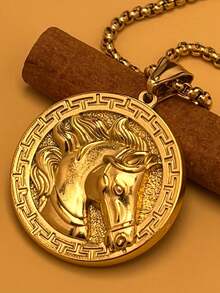 Colgante + Collar De 55cm - Amarillo Oro - Ver 1