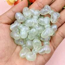 20入組16*27mm半透明閃光領結鑲嵌珠,diy項鍊手鐲