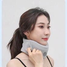 1pc Neck Support Brace With Portable Travel Neck Spine Fixation Support And Anti-forward Head Posture For Neck Protection, Includes A Washable Sleeve - Grey - View 3