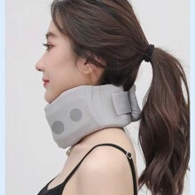 1pc Neck Support Brace With Portable Travel Neck Spine Fixation Support And Anti-forward Head Posture For Neck Protection, Includes A Washable Sleeve - Grey - View 4