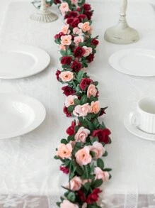 Dây leo hoa hồng nhân tạo (1/3/5 chiếc), trang trí tiệc cưới, phòng ngủ, phòng khách, phòng tắm, trang trí tường ngoài trời, sân vườn, trường học, tiệc sinh nhật, Ngày Valentine, Giáng sinh, Năm mới. - Rượu sâm banh - Xem 5