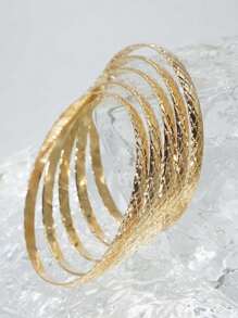 Unisex-mode-e-commerce-armband Aus Eisenlegierung Im Europäischen Und Amerikanischen Stil Mit Geometrischem, Rautenförmigem Schlangenschuppenmuster, Geeignet Für Den Täglichen Gebrauch Für Frauen Und Männer