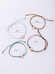4 cái Núi Chi Tiết Vòng Tròn Trang Trí Vòng Tay - Nhiều màu - Xem 4