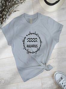 Women T-Shirts - 灰色 - 查看 2
