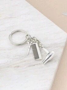 1pc Ferramentas de cabeleireiro Temático Chaveiro Metálico Incluindo Tesoura Secador de Cabelo Pente Pingente DIY Chaveiro de Carro Pingente Chaveiro de Cabeleireiro Conjunto de Chaveiros Personalizado Secador de Cabelo Tesoura Pente Pingente Chaveiro de Liga Para Carro Bolsa de Mão Salão de Cabeleireiro Presente de Aniversário Mulheres Homens Presente Acessórios de Presente Decoração Chaveiro Pingentes