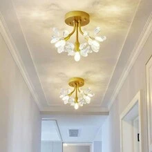Crystal Hallway & Corridor Light, Modern Nordic Style Luxury New Ceiling Light For Entrance, Hall, Balcony - Gold - View 2