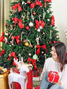 6 件裝聖誕拐杖糖裝飾塑膠閃閃發光拐杖糖裝飾品聖誕樹和節日派對禮物 - 金色 - 查看 6