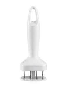 New Multi-Function Kitchen Meat Tenderizer Hammer, 304 Stainless Steel Steak & Chicken Mallet, For Softening Meat And Making Tastier Steak - White - View 9