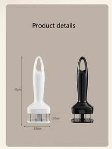 New Multi-Function Kitchen Meat Tenderizer Hammer, 304 Stainless Steel Steak & Chicken Mallet, For Softening Meat And Making Tastier Steak - White - View 7