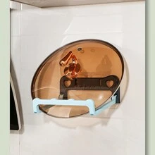 1pc Multifunctional Wall Mounted Shelf For Wash Basin, Foldable Storage Rack, Towel Rack For Bathroom Accessories, A Helpful Item For Home Usekitchen Appliances Accessories Gadgets Tools Christmas Kitchen Stuff Cooking Christmas - Pink - View 4