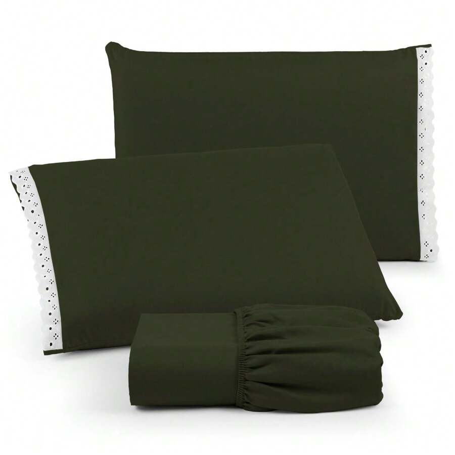 Sheet Sets with Pillowcases - 綠色 - 查看 1