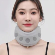 1pc Neck Support Brace With Portable Travel Neck Spine Fixation Support And Anti-forward Head Posture For Neck Protection, Includes A Washable Sleeve - Grey - View 1