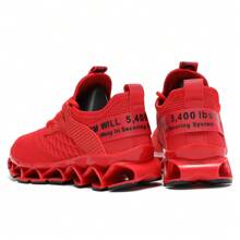 Women's Fashion Sneakers Running Shoes Non Slip Tennis Shoes Athletic Walking Blade Gym Sports Shoes - 紅色 - 查看 4
