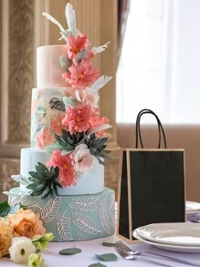 12 cái Đen Bằng gỗ Khung trang trí Tiệc sinh nhật Túi , Qủa tặng Bọc Túi tote - Nhiều màu - Xem 2