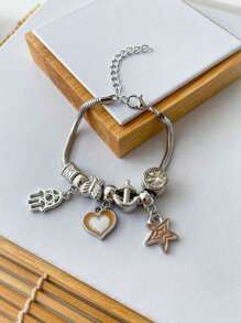 Delicarium Chain Bracelets - Plateado - Ver 4