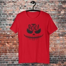 Men's "Halloween" T-Shirt. Celebrating Halloween. - 紅色 - 查看 2