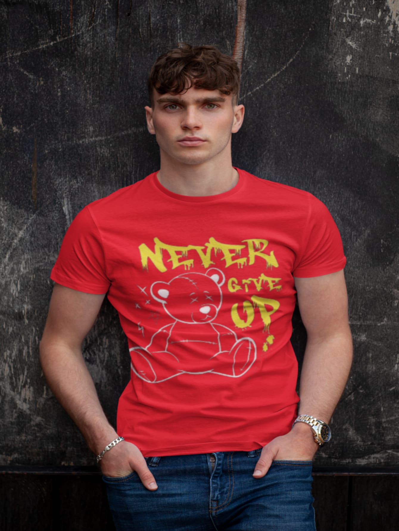 Men Shirts - Red - View 1