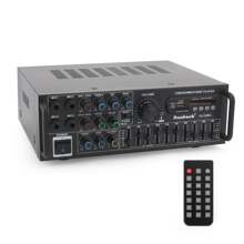 SUNBUCK AS-336BU 2000W Bluetooth 5.0 Power Amplifier Home Karaoke Stereo Receiver With FM Radio, USB/SD, 5-Band EQ & Remote - màu đen - Xem 7