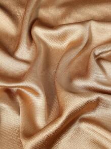 1pc Women's Elegant Style Fashionable Soft Solid Color Shawl Scarf For Fall Parties & Weddings - Gold - View 5