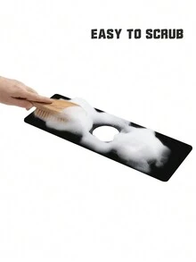 1pc Tulip Pattern, Bibcock Water Absorption Pad, Drainage Pad, Kitchen, Bathroom Sink, Table Top, Drainage Pad, And Cuttable Quick-Drying Pad  Sink Faucet Draining Mat, Dining Table Pad, Bathroom Diatom Mud Absorbent Pad, Countertop Non-Slip And Mildew-Proof Mat For HomeSplash Guard For Sink Faucet, Super Absorbent Fast Drying Mat, Sink Gadgets, Splash Guard Behind Faucet Drip Catcher For Bathroom, Sink Mat, Dish Drying Mat, Sponge Holder, Gadgets & Accessories Marble Pattern Diatom Ooze Faucet