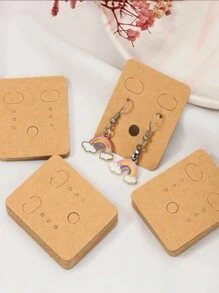 100/200pcs Jewelry Packaging Cards For Earring And Stud Storage