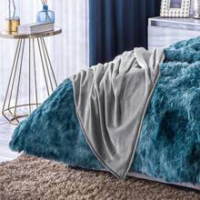 Concord COBERTOR BORREGA PELUCHE PELO LARGO - Azul - Ver 4