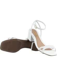 Lumiss Women Heeled Sandals - trắng - Xem 7