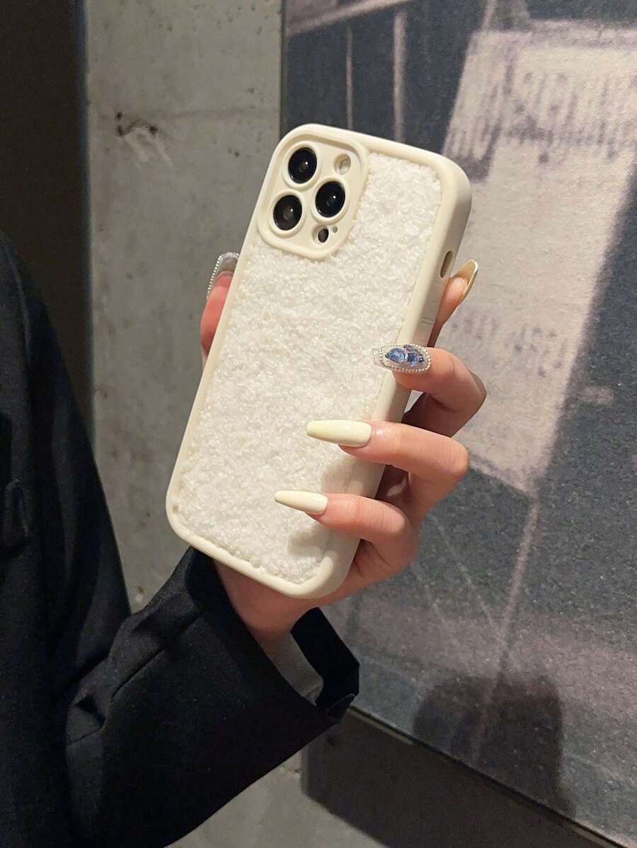 1件純色手機殼相容於蘋果iphone - 白色 - 查看 1
