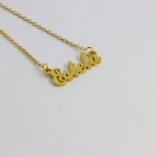 Name Necklace With E For Women,Pendant Necklaces - Estela - 查看 2