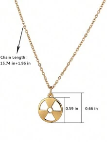 1入精美金屬中空掛墜項鍊,放射學、化學和醫學主題,適合醫生、化學家、醫學生日常佩戴