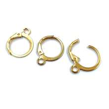 20入組13*16mm圓形龍蝦扣法式槓桿耳環鉤,diy製作耳環合金珠寶配件,小型企業用品